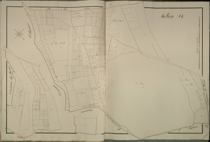 Plan du cadastre napoléonien - Cagny : Bois (Le), D