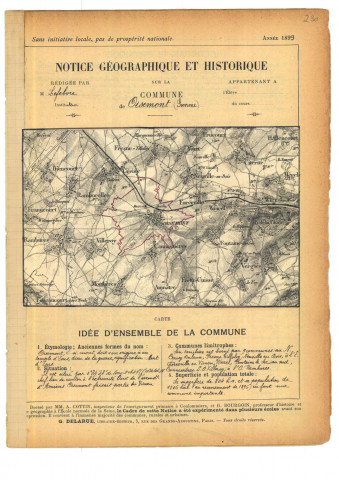 Oisemont : notice historique et géographique sur la commune
