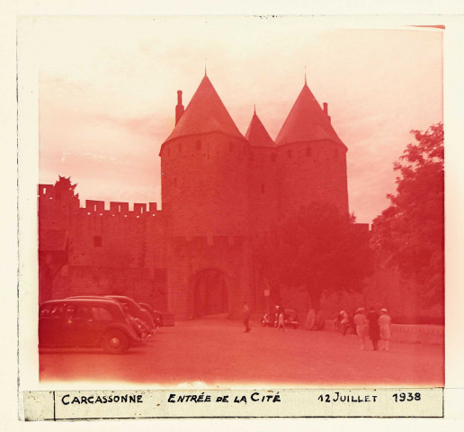 Carcassonne (Aude) Entrée de la cité