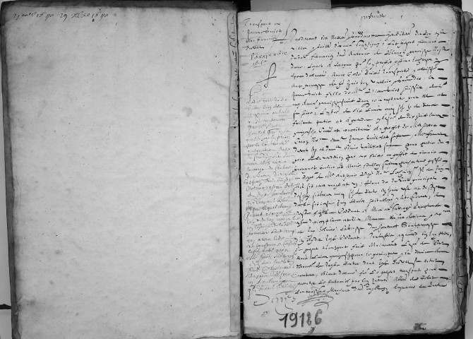 Etude de Me Jean Denis à Amiens (étude n°21). Minutes de l'année 1640