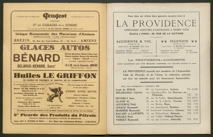 L'Automobile au Pays Picard. Revue mensuelle de l'Automobile-Club de Picardie et de l'Aisne, 324, septembre 1938