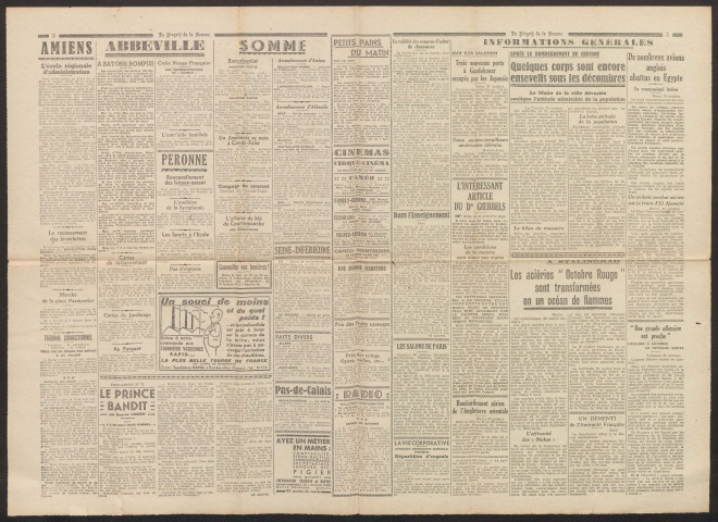 Le Progrès de la Somme, numéro 22798, 23 octobre 1942