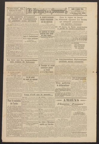 Le Progrès de la Somme, numéro 23167, 6 janvier 1944