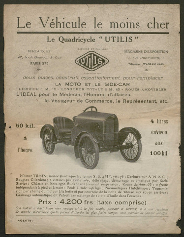 Publicités automobiles : Utilis