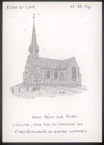 Saint-Rémy-sur-Avre (Eure-et-Loir) : l'église face sud - (Reproduction interdite sans autorisation - © Claude Piette)