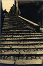 Détail d'un escalier à Picquigny