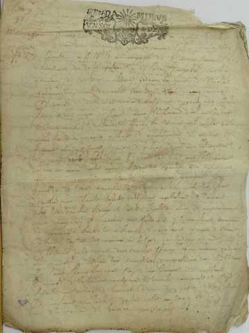Etude de Me Jacques Godquin à Ault. Minutes des années 1650-1651