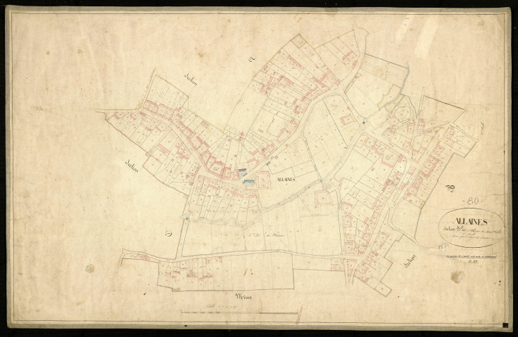 Plan du cadastre napoléonien - Allaines : Allaines, B1