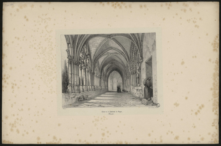Cloître de la cathédrale de Noyon. (Picardie)