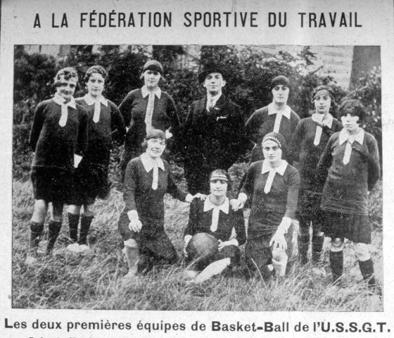 A la Fédération sportive du travail. Les deux premières équipes de Basket-Ball de l'U.S.S.G.T