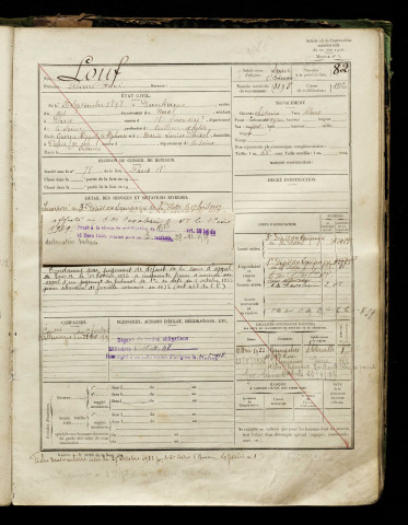 Louf, Pierre René, né le 26 septembre 1898 à Dunkerque (Nord), classe 1918, matricule n° 3195, Bureau de recrutement d'Abbeville