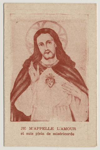 Je m'appelle l'amour et suis plein de miséricorde. Le Sacré Coeur de Jésus