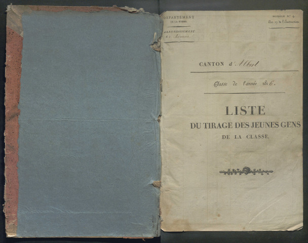 Tirage au sort (arrondissement de Péronne) de la période 1816-1817
