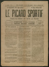 Le Picard Sportif - Organe de Défense des Sports en Picardie, numéro 1 (1920)