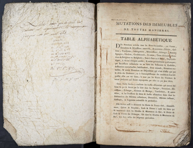 Tables des vendeurs du bureau d’Amiens pour la période 1785-1791