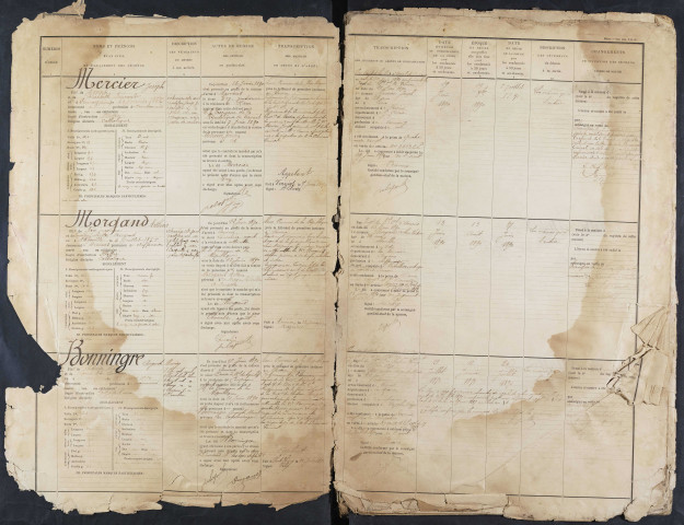 Maison d'arrêt d'Amiens. Arrêt. Registre d'écrou : numéros 166 à 705. 10 juin 1890 - 28 janvier 1891