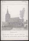 Courcelette : église de Saint-Ultan, vue de la face sud - (Reproduction interdite sans autorisation - © Claude Piette)