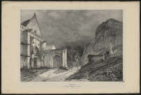 Pierrefonds portail de l'église collégiale de Saint-Sulpice (Picardie)