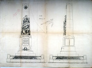 Plan du monument aux morts pour le Crotoy
