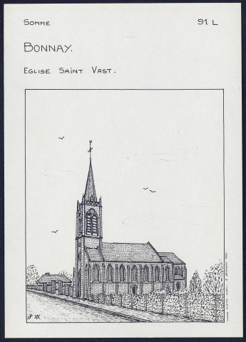 Bonnay : église Saint-Vast - (Reproduction interdite sans autorisation - © Claude Piette)