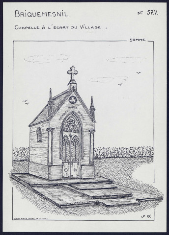 Briquemesnil : chapelle à l'écart du village - (Reproduction interdite sans autorisation - © Claude Piette)