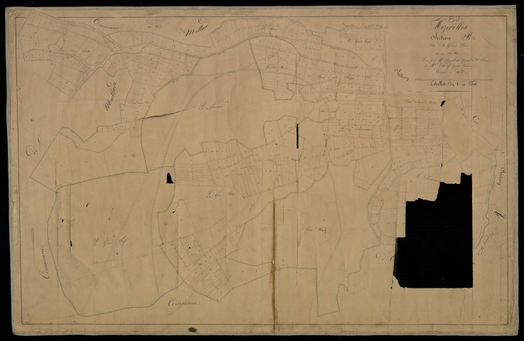 Plan du cadastre napoléonien - Mezerolles : Grande Pièce (La), B