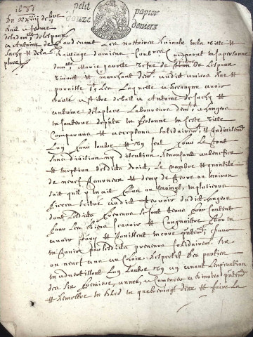 Etude de Me Antoine Cardon à Amiens (étude n°26). Minutes de l'année 1681