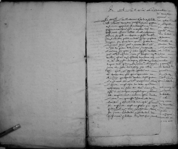 Etude de Me Nicolas Caron à Amiens (étude n°27). Minutes de l'année 1661