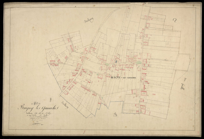 Plan du cadastre napoléonien - Buigny -Les-Gamaches (Buigny-les-Gamaches) : Village (Le), A1