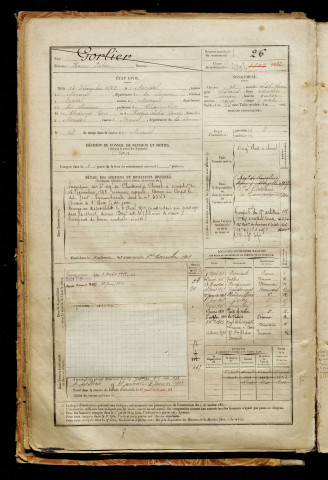 Gorlier, Henri Victor, né le 13 décembre 1877 à Morisel (Somme), classe 1897, matricule n° 26, Bureau de recrutement de Péronne
