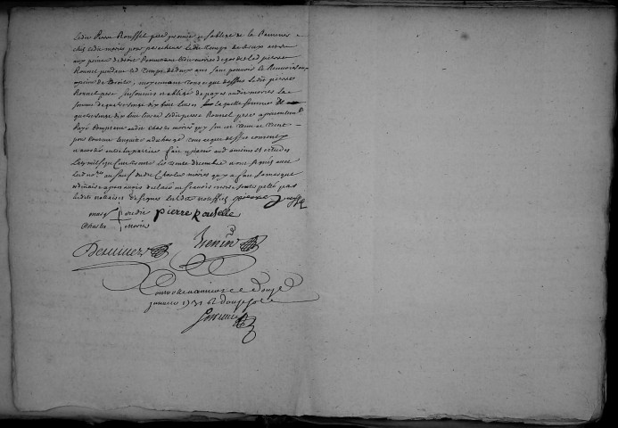 Etude de Me François Henin à Amiens (étude n°3). Minutes de l'année 1730