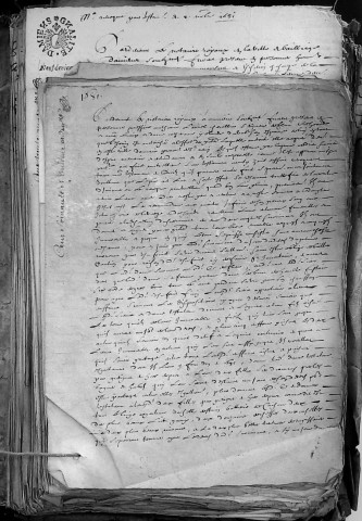 Etude de Me François Lecaron à Amiens (étude n°11). Minutes des années 1656 -1681