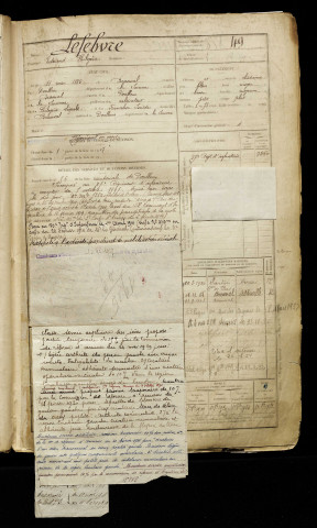 Lefebvre, Edmond Philogène, né le 11 mai 1886 à Beauval (Somme), classe 1906, matricule n° 49, Bureau de recrutement d'Abbeville