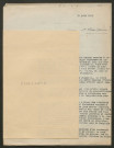 Témoignage de Chardonne (Colonel) et correspondance avec Jacques Péricard
