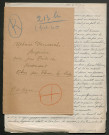 Témoignage de Demarche Régnier, Alphonse et correspondance avec Jacques Péricard