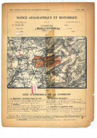 Neuilly L"hopital : notice historique et géographique sur la commune