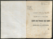 Tirage au sort(arrondissement d'Amiens) de l'année 1847