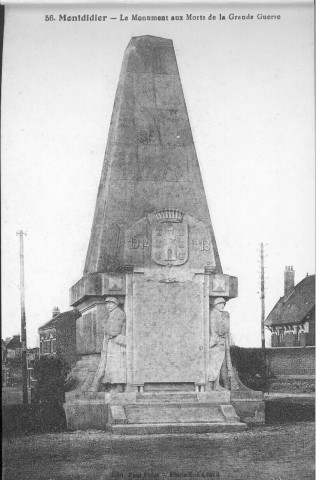 Le monument aux morts de la Grande Guerre