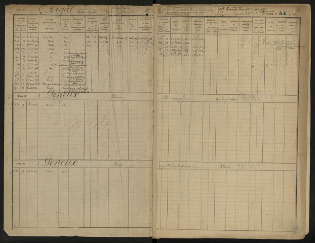 Répertoire des formalités hypothécaires, du 21/08/1897 au 18/11/1897, volume 485 (Conservation des hypothèques d'Amiens)