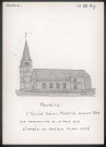 Mametz : église Saint-Martin avant 1914 - (Reproduction interdite sans autorisation - © Claude Piette)