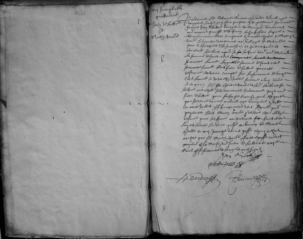 Etude de Me Pierre Trencart à Amiens (étude n°9). Minutes de l'année 1661