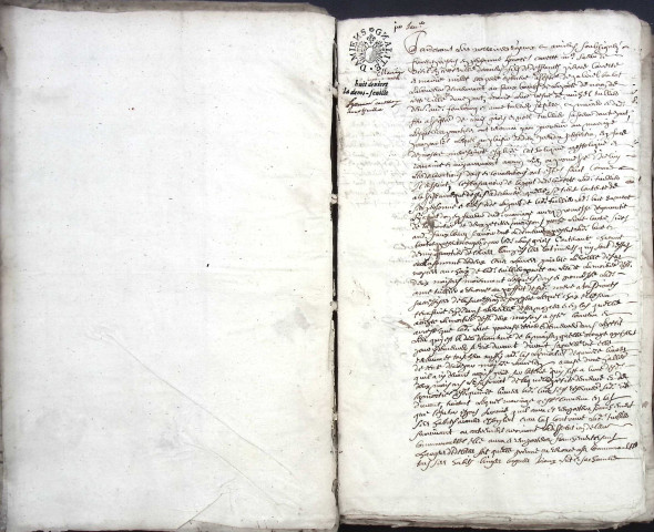 Etude de Me François Lecaron à Amiens (étude n°11). Minutes de l'année 1677