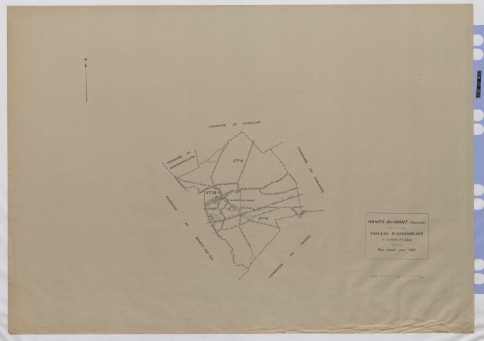 Plan du cadastre rénové - Namps-Maisnil (Namps-au-Mont) : tableau d'assemblage (TA)