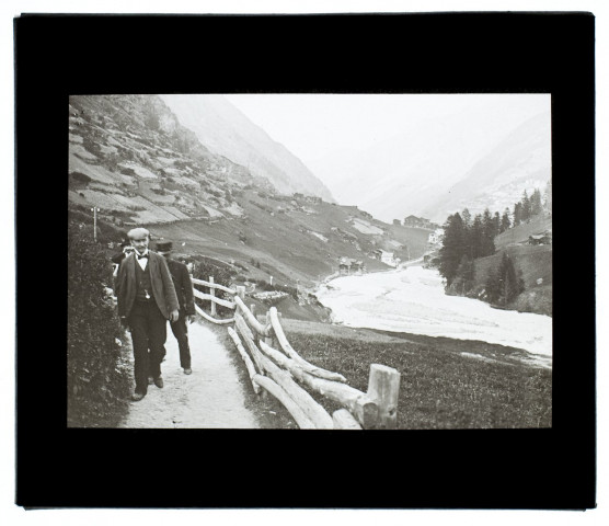 Suisse chemin de Zermatt route du Gorner - août 1903