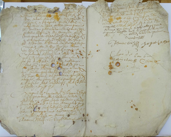 Etude de Me Charles Louvet à Ault. Minutes de l'année 1658