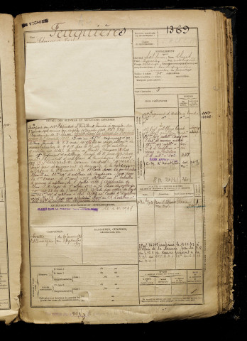 Feuquières, Edouard Vast, né le 19 avril 1897 à Ault (Somme), classe 1917, matricule n° 1369, Bureau de recrutement d'Abbeville