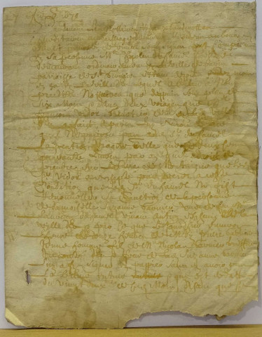 Etude de Me Paul Leclercq à Ault. Minutes de l'année 1679