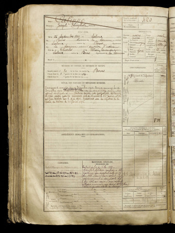 Calippe, Joseph Théophile, né le 26 septembre 1895 à Saleux (Somme), classe 1915, matricule n° 420, Bureau de recrutement d'Amiens