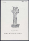Fressenneville : petite croix de tuf - (Reproduction interdite sans autorisation - © Claude Piette)