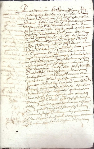 Etude de Me François De Saint-Fuscien à Amiens (étude n°18). Minutes de l'année 1653